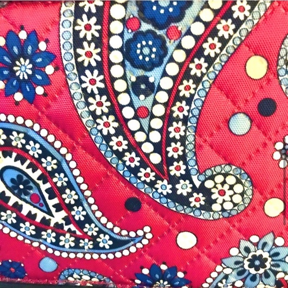 Large Purple & Pink Vera Bradley Laptop Travel Bag - Picture 4 of 7